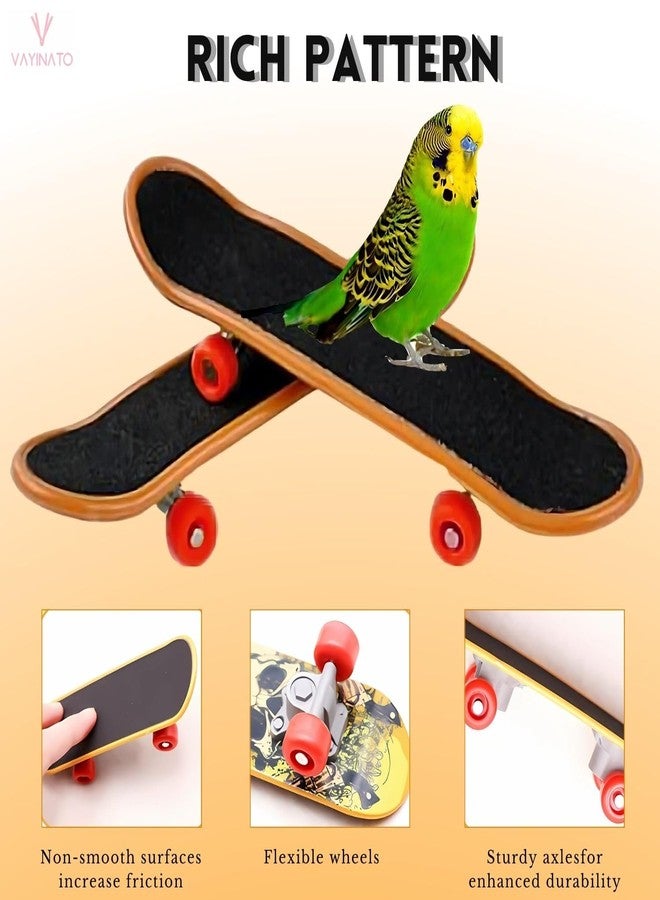 VAYINATO Petzlifeworld Bird Toys Parrot Toys Funny Intelligence Skate Board Toy Stand Perch Toy for Parakeet Cockatiels Bird Training Accessories - Image 3